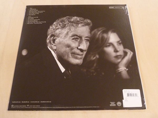 未開封 トニ―・ベネット ダイアナ・クラール Love Is Here To Stay 限定レッドカラー盤LP Tony Bennett & Diana Krall Bill Charlap Trio_画像3