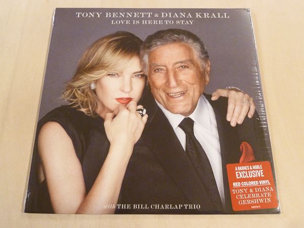 未開封 トニ―・ベネット ダイアナ・クラール Love Is Here To Stay 限定レッドカラー盤LP Tony Bennett & Diana Krall Bill Charlap Trio_未開封限定レッドカラー盤LP