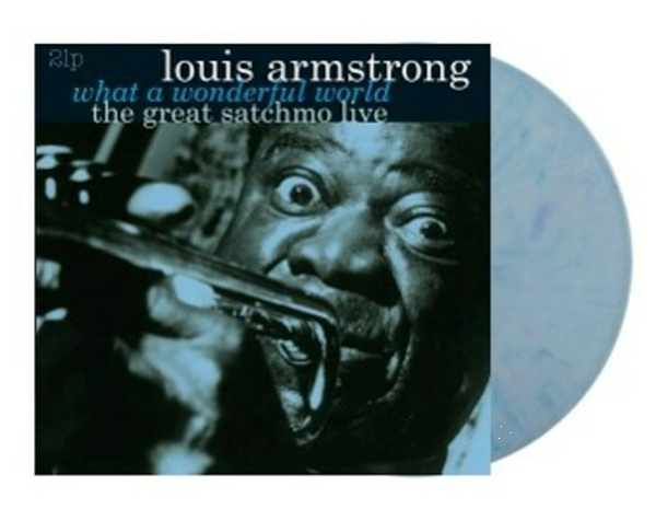未開封 ルイ・アームストロング What A Wonderful World Great Satchmo Live ベスト 限定2LP Louis Armstrong On The Sunny Side Of Street_※メーカーサンプル画像