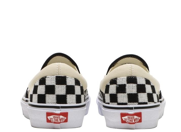 【VANS】 SLIP ON V98CF スリッポン ニット素材　チェッカー　黒白系　27cm_画像4