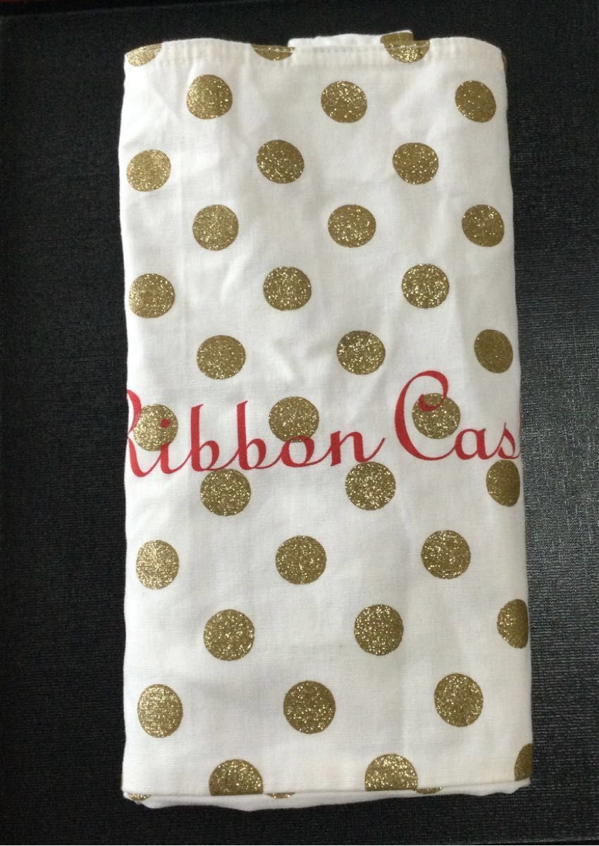 RIBBON CASKET リボンキャスケット　ラメ入り水玉　ビッグ　トートバッグ