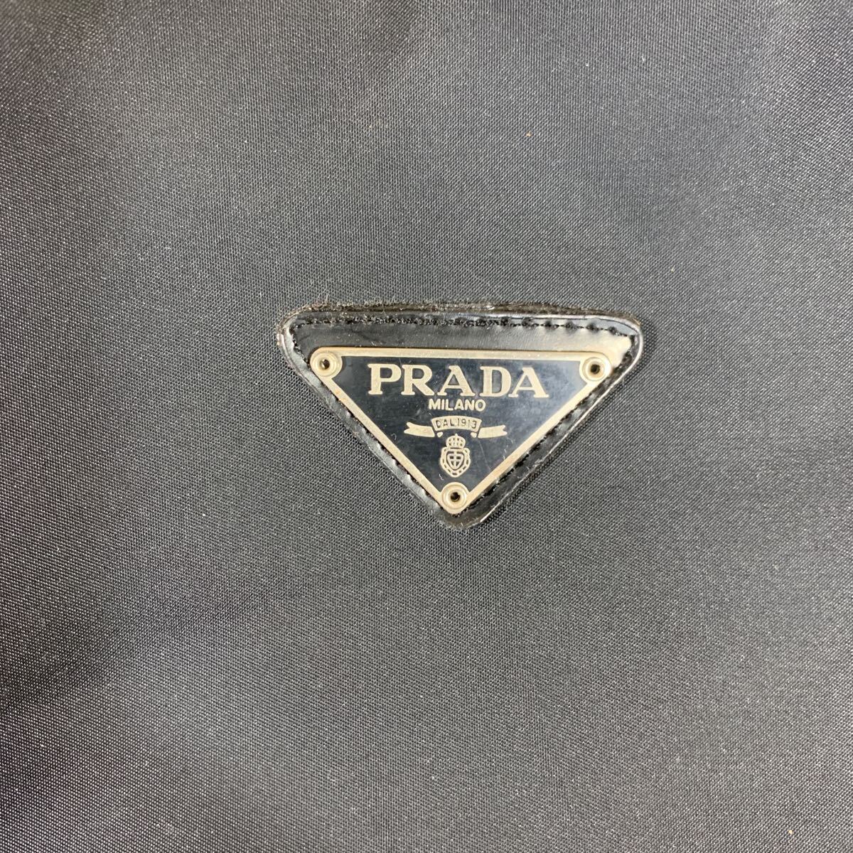PRADA プラダ トートバッグ ナイロン ブラック 黒 バッグ 三角ロゴ 本体28㎝×34㎝×マチ幅10㎝(その2 / 5_画像4