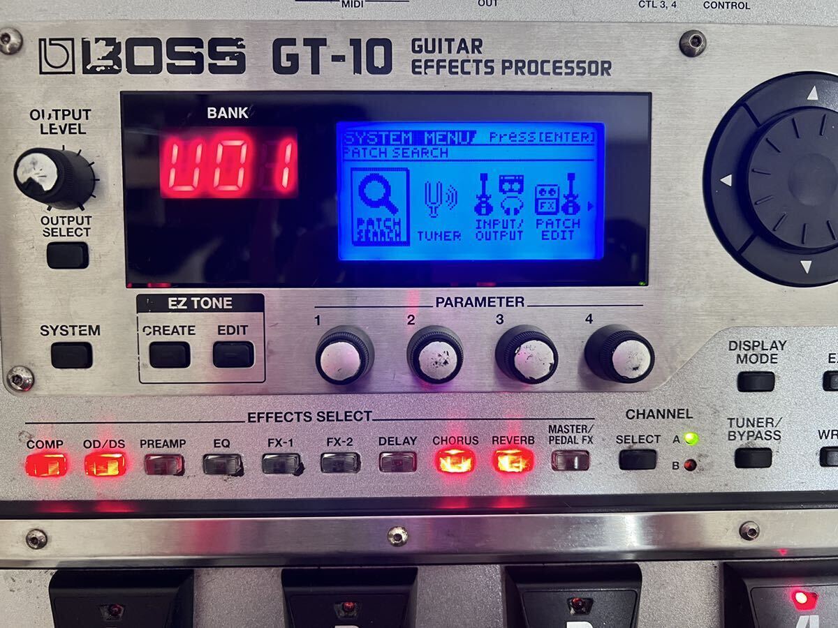 BOSS GT-10 マルチエフェクター BX25362 通電確認済_画像3