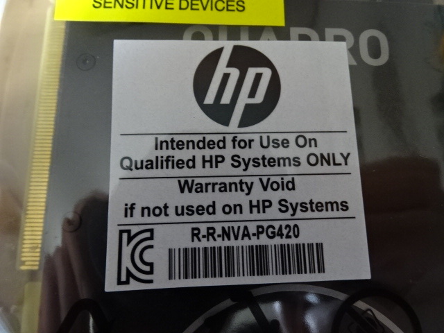 [ジャンク] HP NVIDIA Quadro P2200 5GB RR-NVA-PG420 6YT67AT_画像4