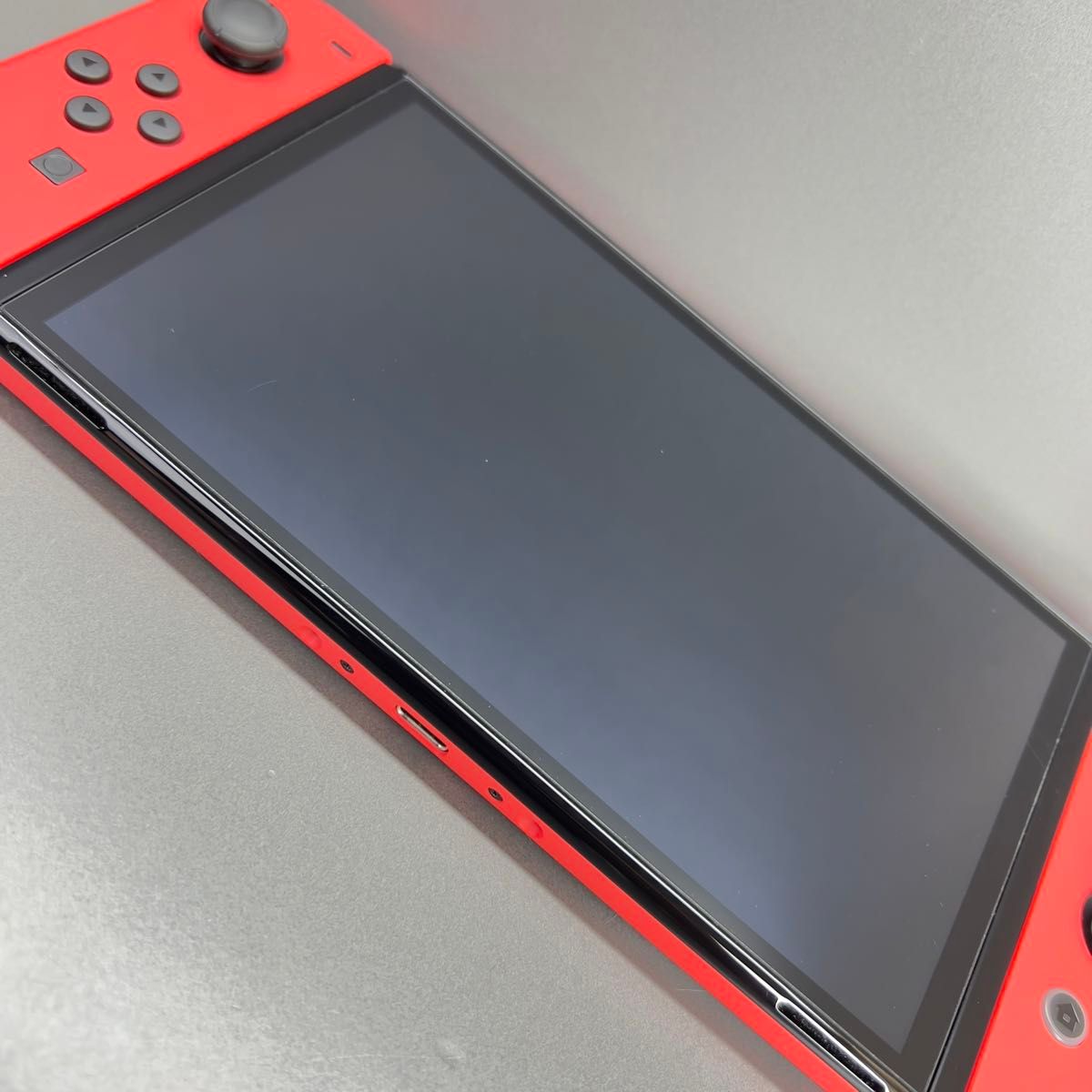 【Switch】スイッチ 有機EL マリオレッド 本体一式 完品 2023年製 店舗印あり