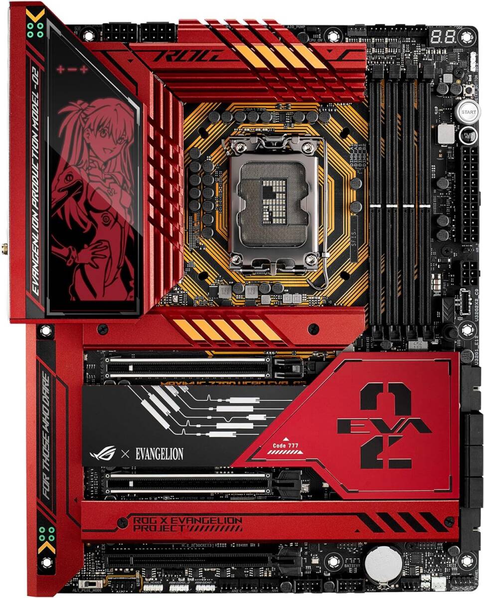 【新品未使用品】ASUS エヴァンゲリオン コラボ マザーボード ROG MAXIMUS Z790 HERO EVA-02 国内正規代理店品 EDITION アスカ 弐号機の画像1