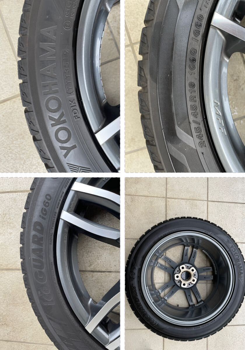 BMW 5シリーズ G30 G31 MAK LUFT MFF YOKOHAMA ice GUARD iG60 245/45R18 245 45 18 スタッドレス 横浜 ヨコハマ2019年35週 バリ山_画像5