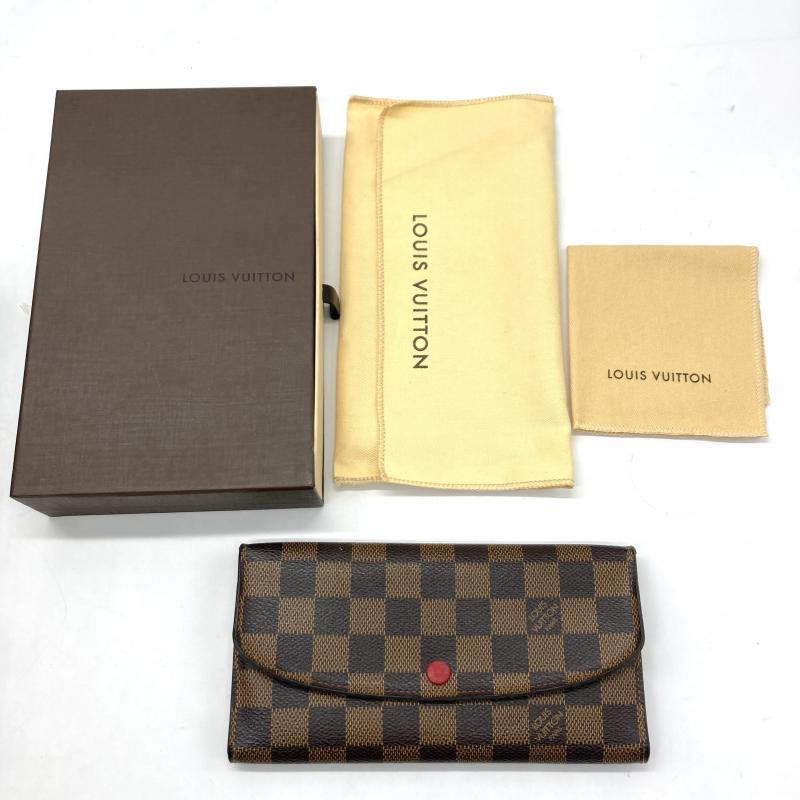 【中古】LOUIS VUITTON ダミエ ポルトフォイユ エミリー N63544 ルイヴィトン[240019447717]_画像10