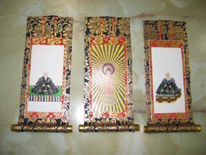  family Buddhist altar for .. axis . earth genuine . west book@. temple .3 pieces set size 30 fee 