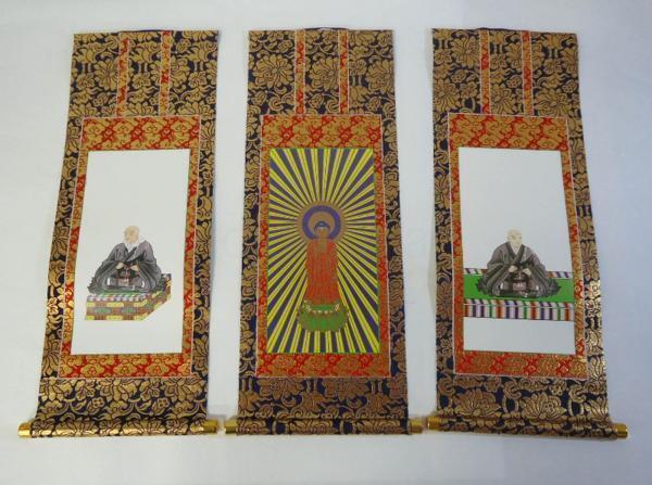  family Buddhist altar for .. axis . earth genuine . west book@. temple .3 pieces set size 30 fee 