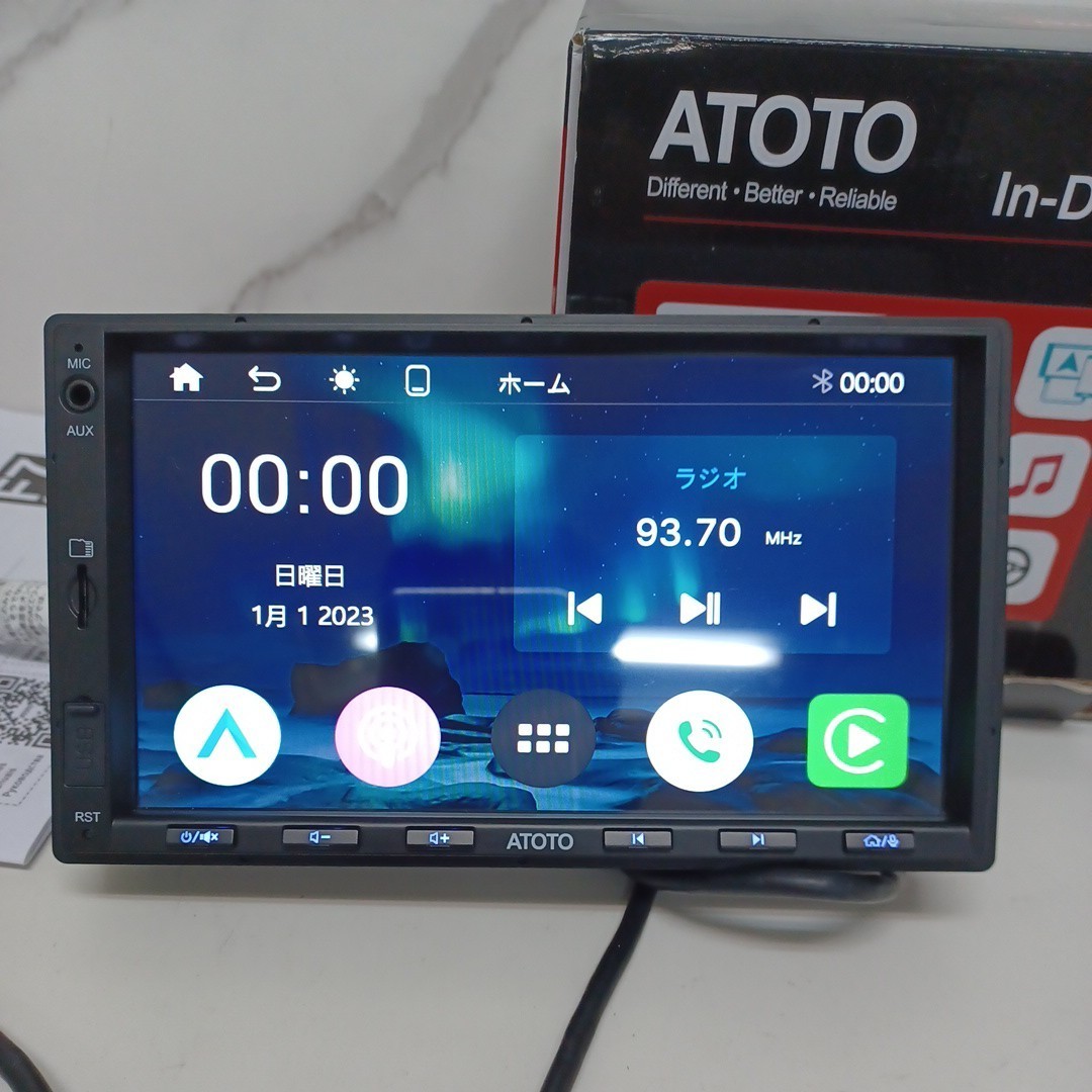y030501f ATOTO F7 WE 7インチ オーディオ一体型ナビ、2DINカーステレオ CarPlay、Android Auto ワイヤレス F7G2A7WEの画像1