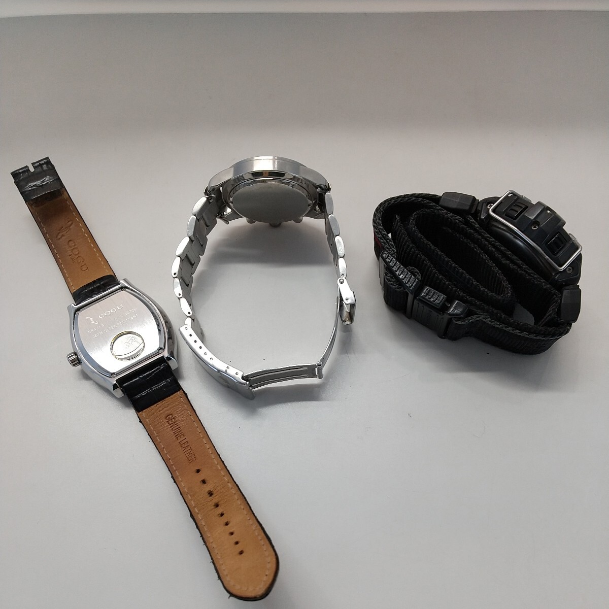 y030801t ジャンク品 腕時計 まとめ3個売り クォーツ G-ショック メンズ腕時計_画像5