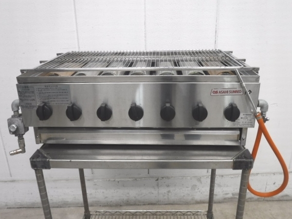 A1460◆アサヒサンレッド◆赤外線下火式焼物器 SG-22 都市ガス 875×465×285【安心の1か月保証付】栃木 宇都宮 中古 業務用 厨房機器