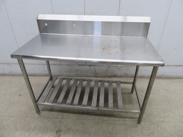 G386◆ステンレス製◆作業台 1200×600×800 バック 200 栃木 宇都宮 中古 業務用 厨房機器
