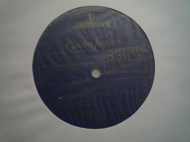 SM49 蘭Mercury盤LP ベートーヴェン/交響曲第5番他 ドラティ/ロイヤルPO _画像2