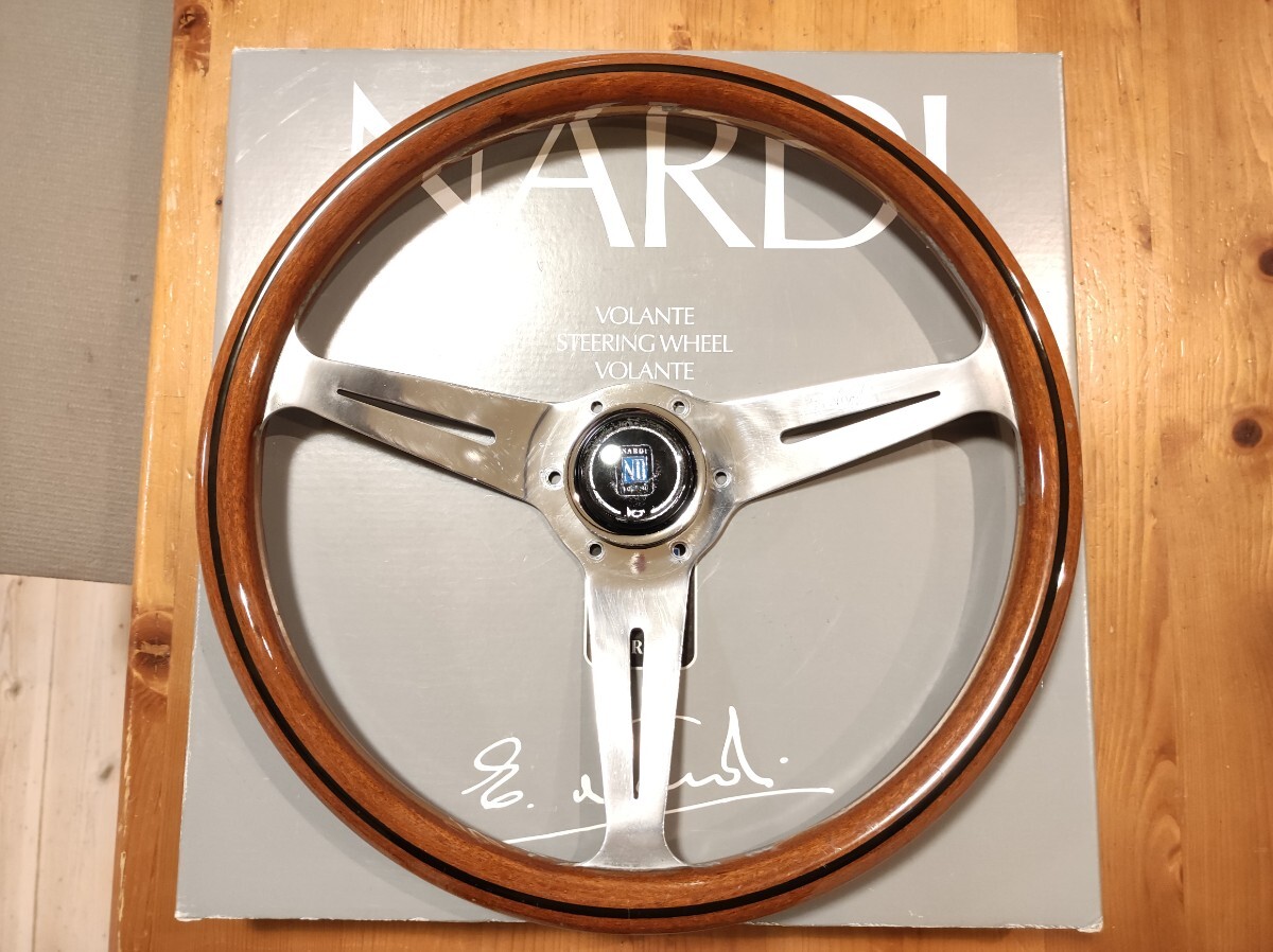  Nardi NARDI Classic wooden steering wheel 36 pie horn button attaching steering wheel Vintage 