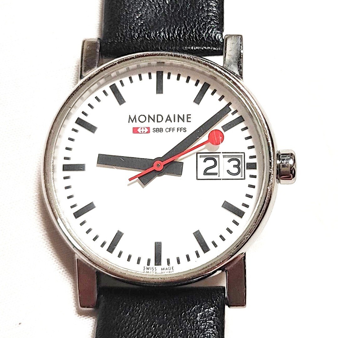 動作品 MONDAINE モンディーン クォーツ 腕時計 クォーツ アナログ メンズ レディース腕時計 稼働品 a630の画像1