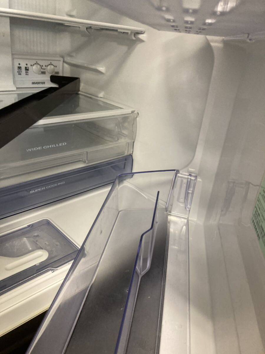 【家電】 三菱 MITSUBISHI ノンフロン 冷凍 冷蔵庫 MR-CX37C ノンフロン冷凍冷蔵庫 自動製氷 3ドア 三菱ノンフロン冷凍冷蔵庫 _画像2