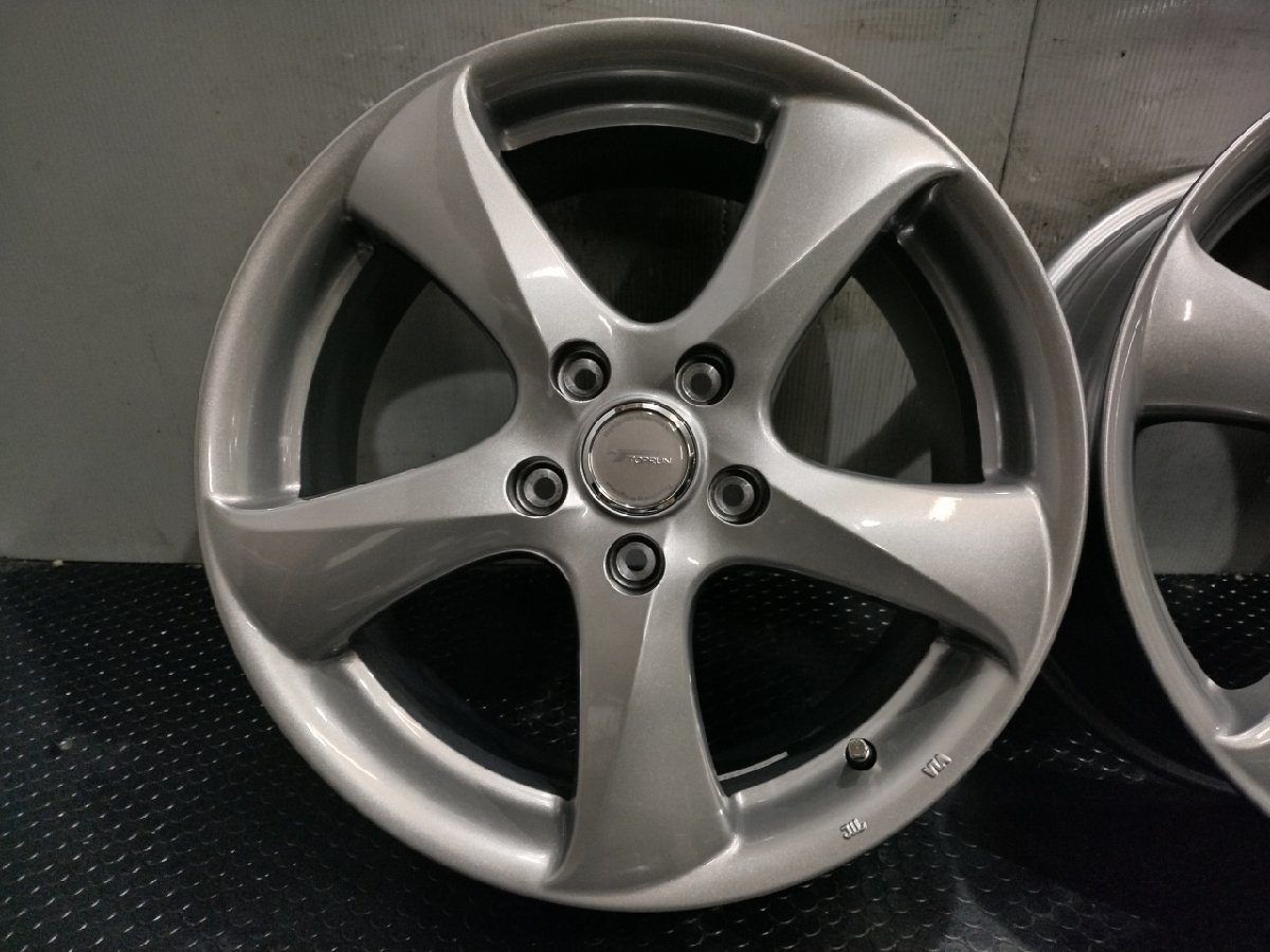 BS BRIDGESTONE TOPRUN RD5 トップラン 社外ホイール 17インチ 4本 7J5HPCD114.3+53 エスティマ レヴォーグ CX-5等 (VHZ175)の画像2