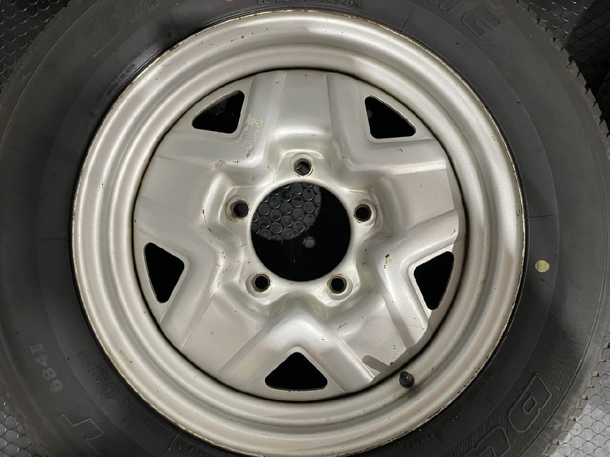 【BS DUELER H/T 684II 175/80R16】夏タイヤ【SUZUKI ジムニー 純正ホイール 16インチ 4本 5.5J5HPCD139.7+22】20年製 バリ溝　(MTF603)_画像4