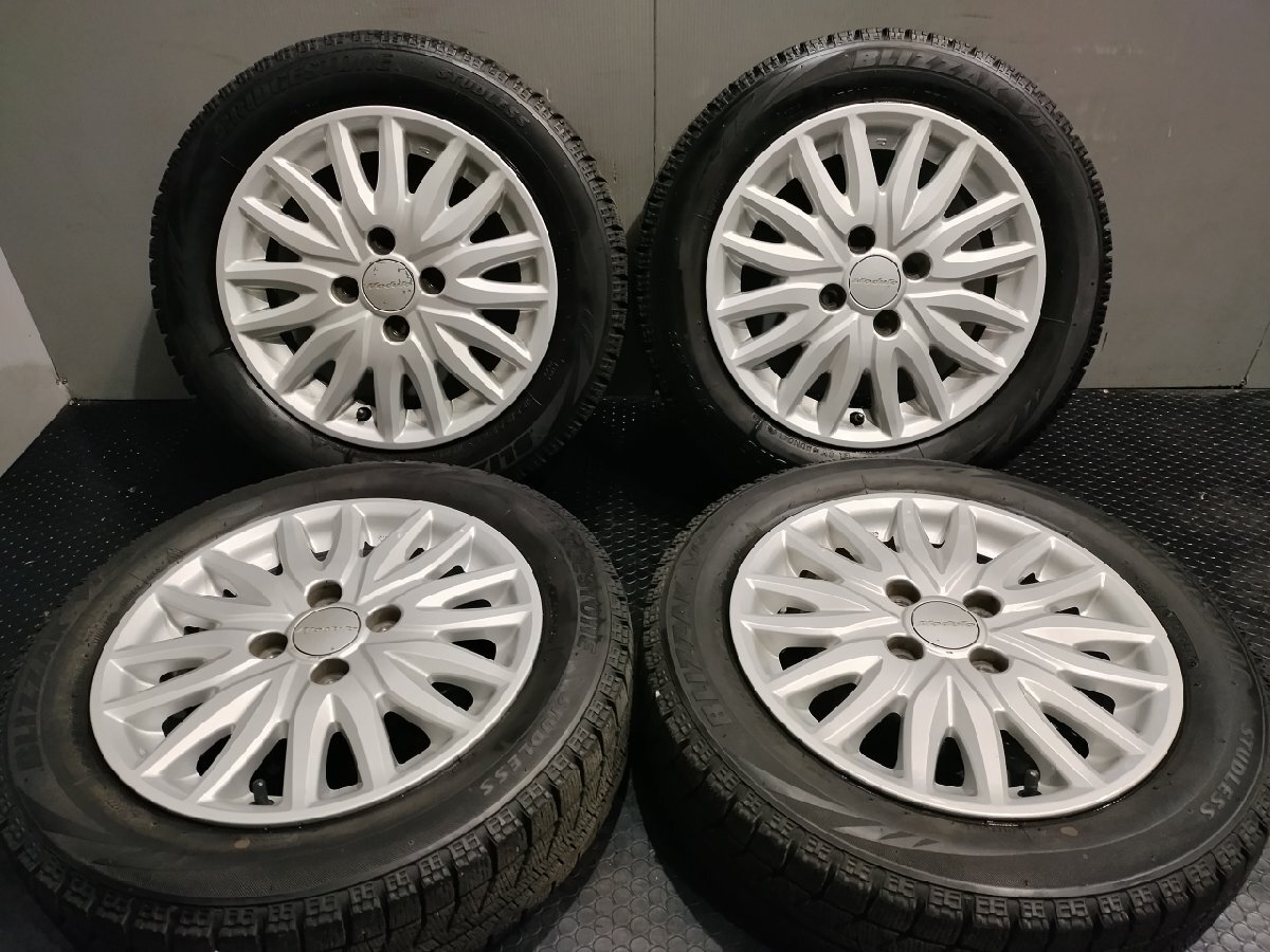 【BS VRX 155/65R14】スタッドレス【HONDA Modulo モデューロ 純正ホイール 14インチ 4.5J4HPCD100+40】19年製 N-BOX/N-WGN/N-ONE (VTI928)_画像1