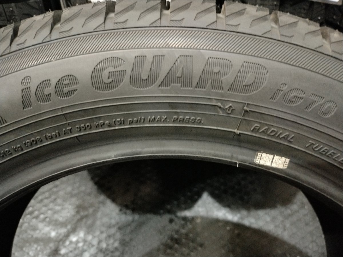 新品 YOKOHAMA iceGUARD iG70 165/60R15 77Q 15インチ スタッドレス 4本 21年製 ウェイク ハスラー フレアクロスオーバー等　(VTF918)_画像8