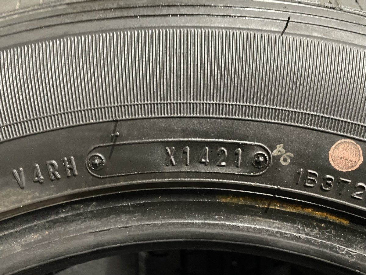 DUNLOP ENASAVE VAN01 165R14LT 6PR 14インチ 夏タイヤ 4本 21年製 バリ溝 ADバン等　(MTJ516)_画像10