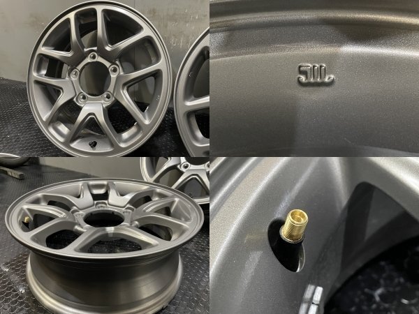 新車外し SUZUKI スズキ JB64WジムニーXC 純正ホイール ENKEI製 16インチ 4本 5.5J5HPCD139.7+22　(VHI323)_画像8