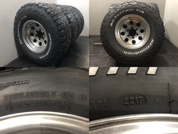 【BF グッドリッチ All-Terrain T/A KO2 32×11.50R15LT】夏タイヤ【ミッキートンプソン 15インチ 8J6HPCD139.7-28】深リム (VTH916)_画像10