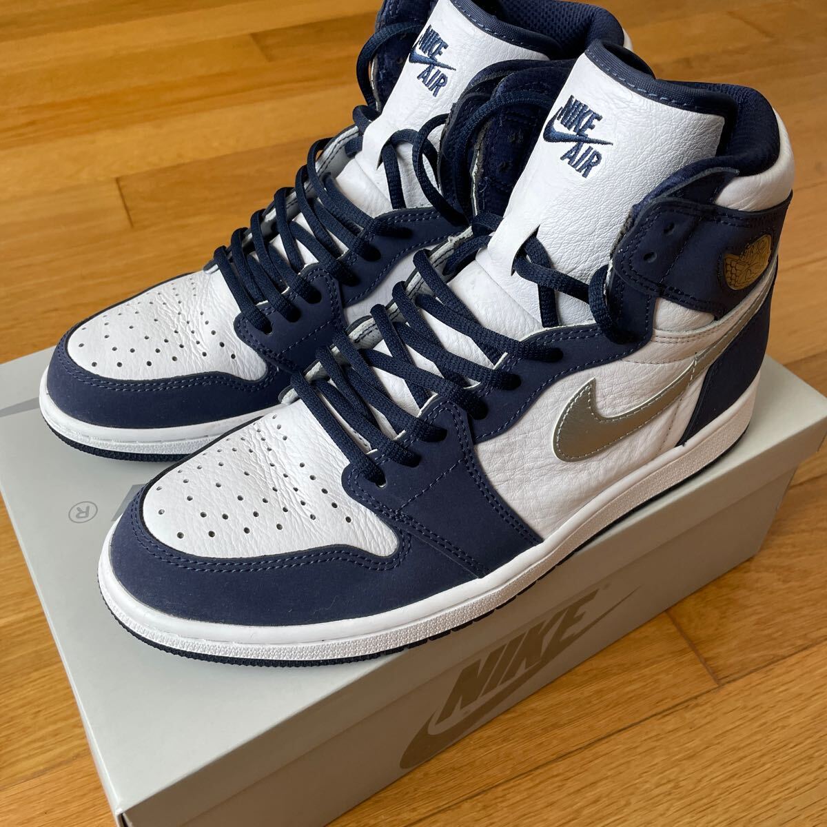 NIKE AIR JORDAN 1 HIGH OG CO JP 28cm / ナイキ ジョーダン DC1788-100 White Midnight Navy ジョーダン1 US10 エアジョーダンの画像1