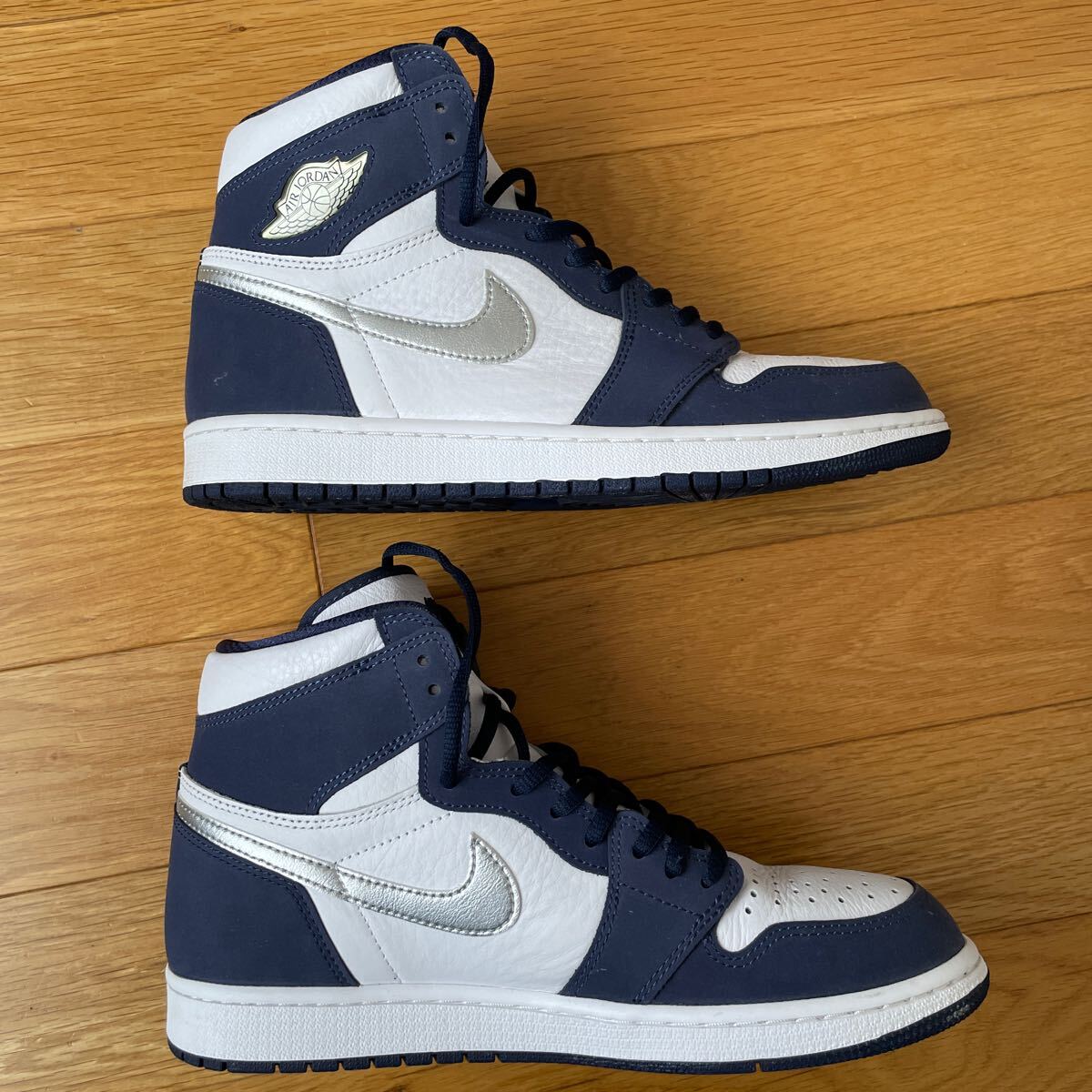 NIKE AIR JORDAN 1 HIGH OG CO JP 28cm / ナイキ ジョーダン DC1788-100 White Midnight Navy ジョーダン1 US10 エアジョーダンの画像4