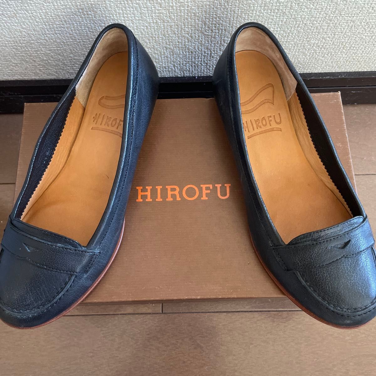 HIROFU／ヒロフ　ローファー　黒　22㎝
