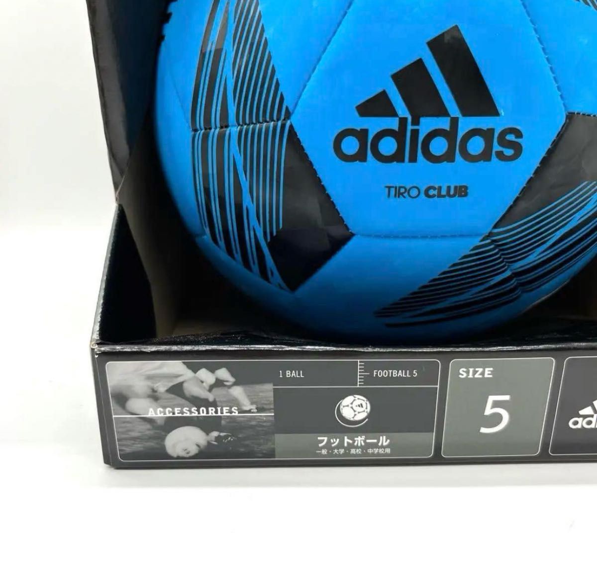 adidas アディダス サッカーボール フットボール 5号球 未使用品 ブルー