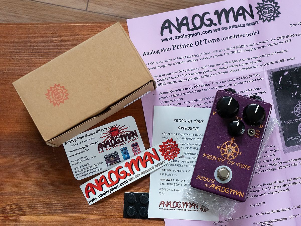 ★Analog.man Prince of Tone Overdrive プリンス オブ トーン アナログマン analogmanオーバードライブ 美品動作確認済み_画像3