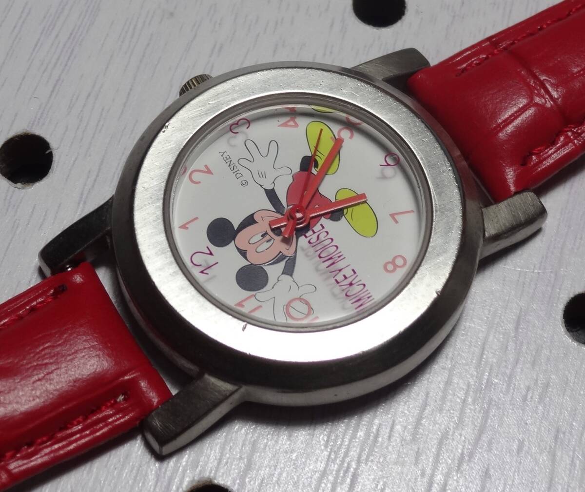  полное обслуживание 80 годы Vintage Mickey Mouse женский часы наручные часы Mickey Mouse 1980 годы 