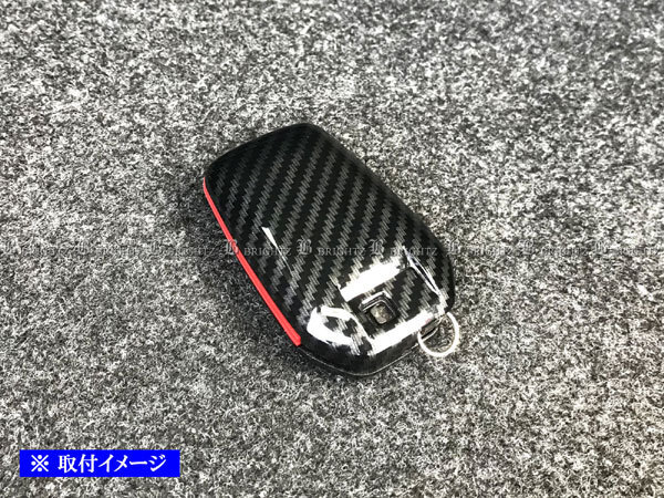 MIRAI JPD10 カーボン 調 スマートキー ケース 青 キーカバー スマートキーカバー ミライ KEY－CASE－014_画像3