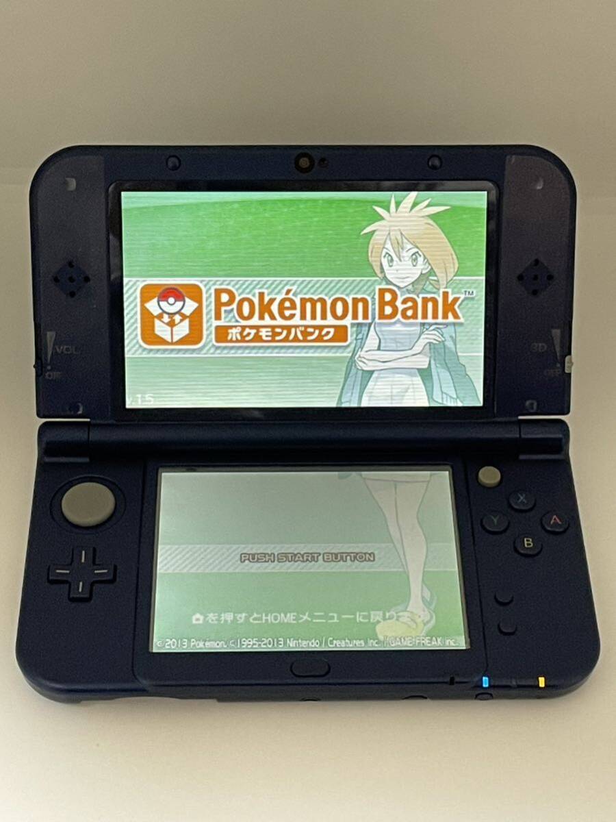 送料無料　Newニンテンドー3dsll メタリックブルー　本体　ポケモンバンク付き　ダウンロードソフト付き