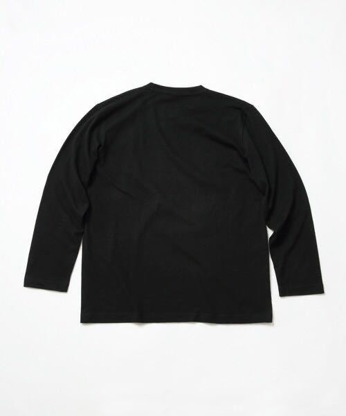 新品未使用 UNITED ATHLE 5.6oz 無地 リブ袖なし ロンT 長袖Tシャツ 黒 ブラック L サイズ 2枚 ユナイテッドアスレ ユニセックス