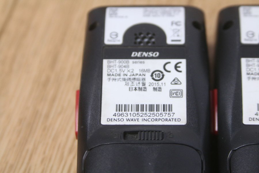 【DENSO　BHT-904B　BHT-900Bシリーズ】ハンディターミナル４点　現状!!　管Z7972_画像6