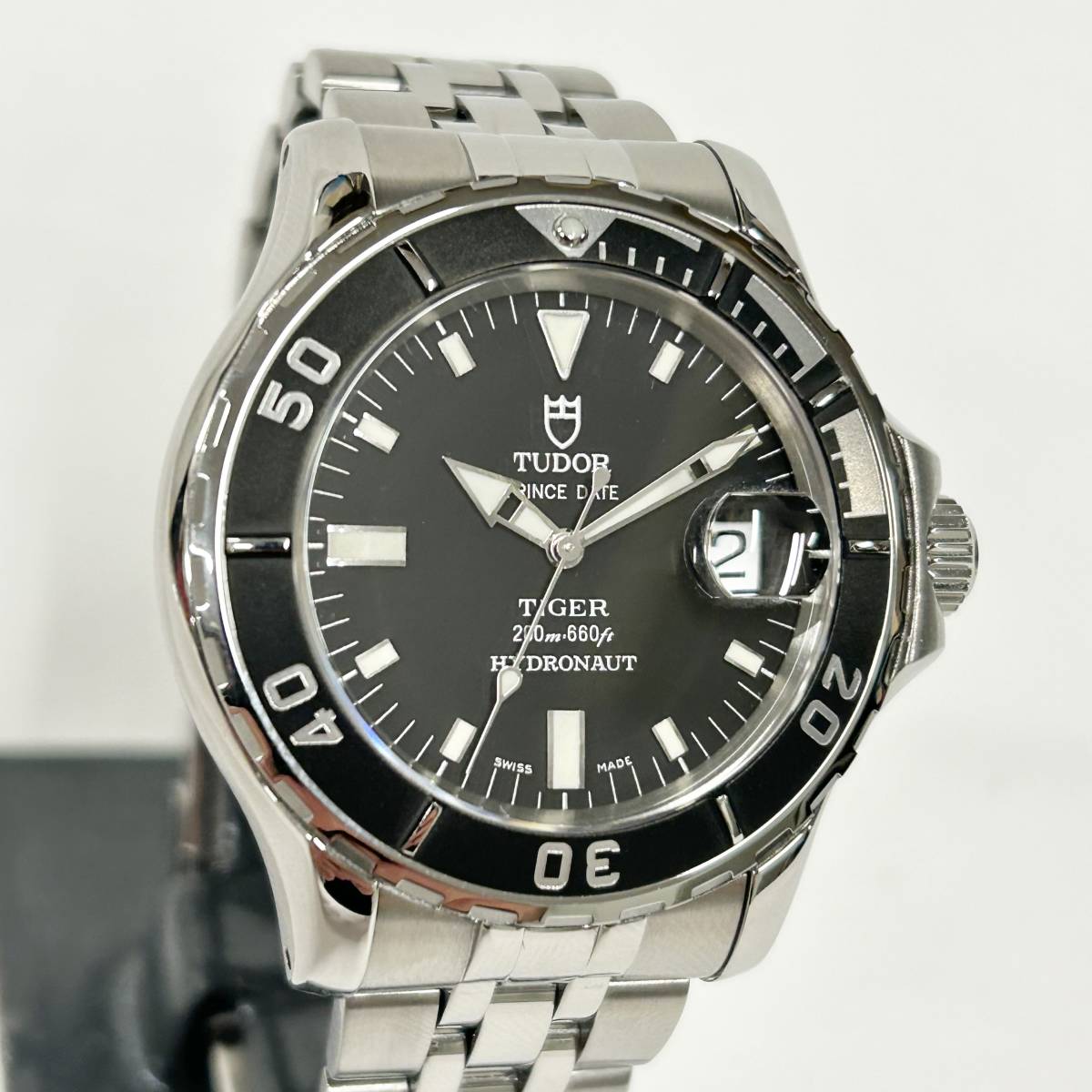 TUDOR 89190 Prince Date Tiger Hydronaut Automatic Black 41mm チュードル チューダー プリンスデイト タイガー ハイドロノート ブラック