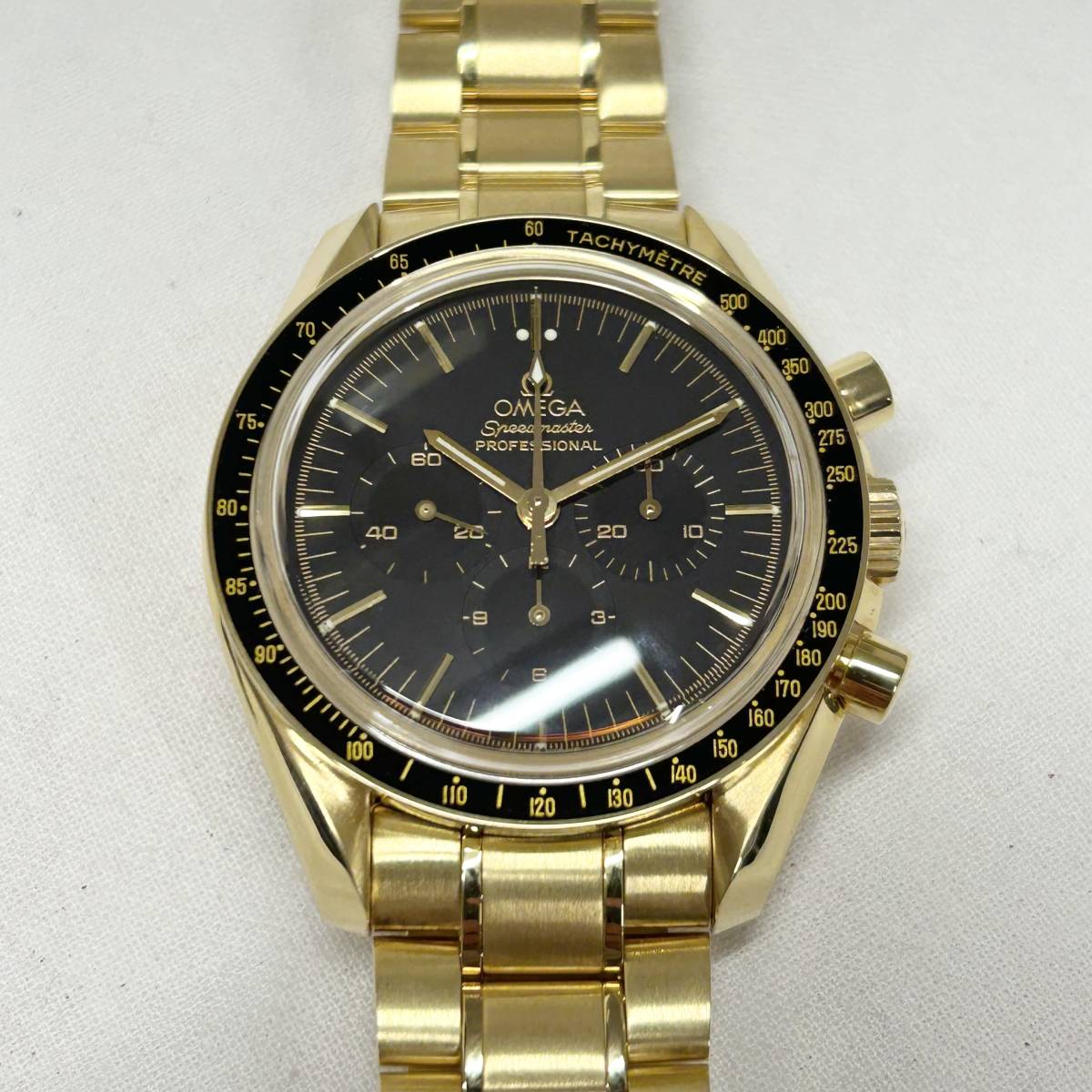 OMEGA 3195.50 Speedmaster Professional Moonwatch K18 YG Hand Winding Manual オメガ スピードマスター プロフェッショナル 手巻き_画像4