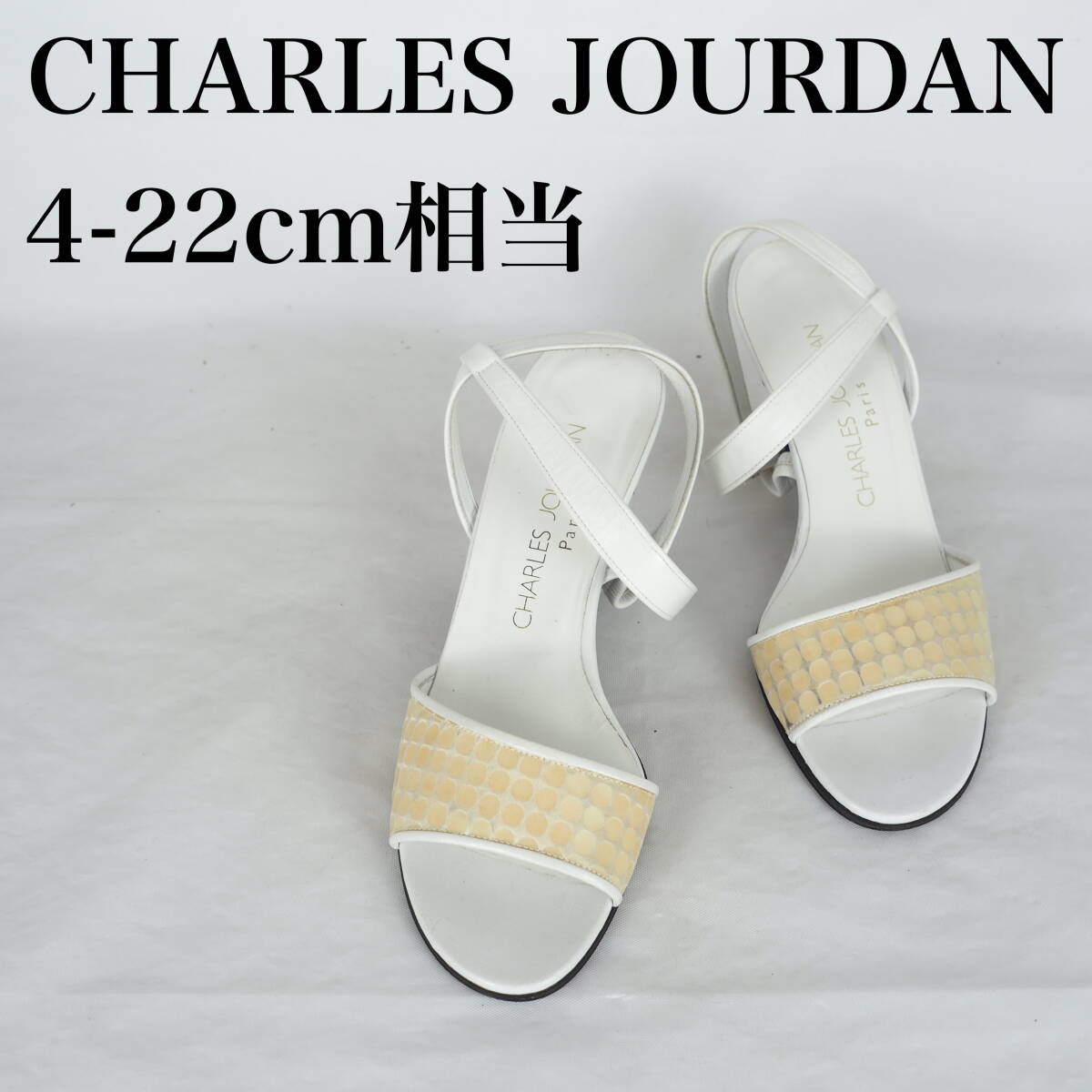 MK5150*CHARLES JOURDAN*シャルルジョルダン*レディースサンダル*4-22cm相当*白の画像1