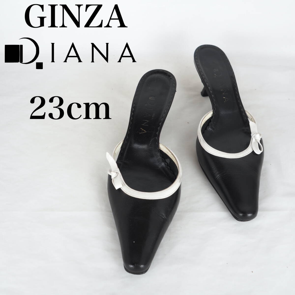 MK5154*GINZA DIANA*銀座ダイアナ*レディースミュール*23cm*黒_画像1