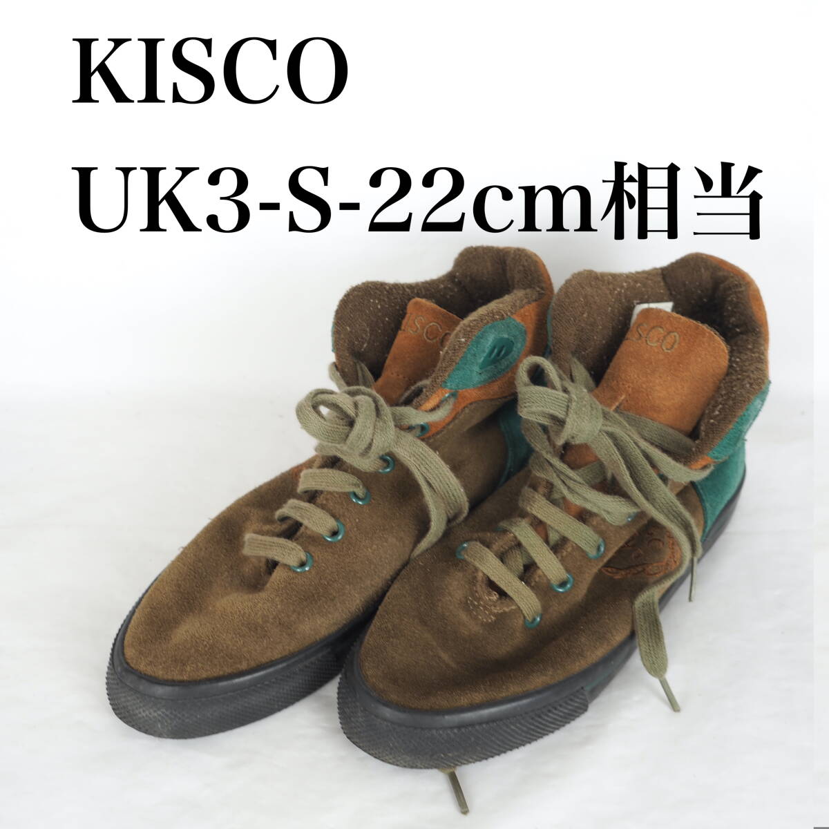 MK5176*KISCO*キスコ*レディーススニーカー*UK3-S-22cm相当*茶_画像1
