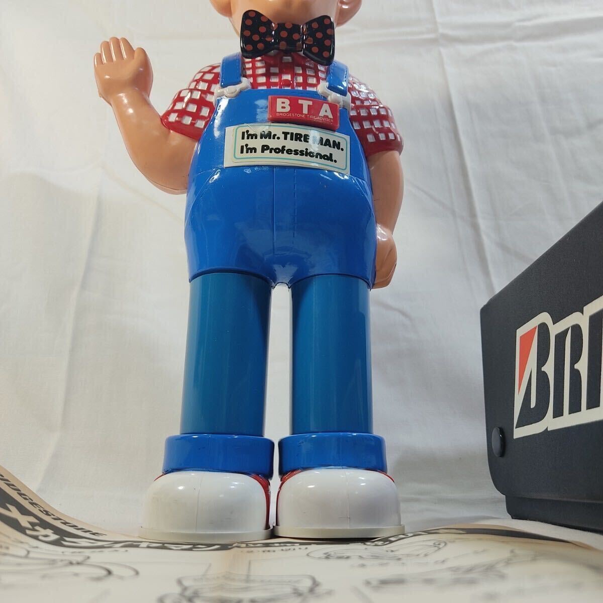ブリジストン　メカタイヤマン　工具収納人形　保管品　ジャンク扱い　現状品　ブリヂストン　レトロ_画像3