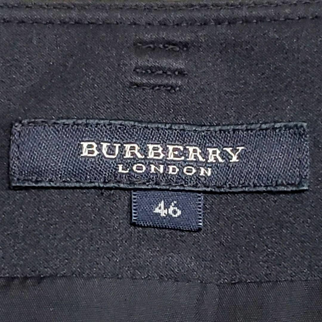 極美品 4L バーバリー ロンドン 台形 膝丈 スカート 紺 チェック 大きいサイズ 46 日本製 BURBERRY LONDON ひざ丈 ネイビー 3XL 17号_画像5