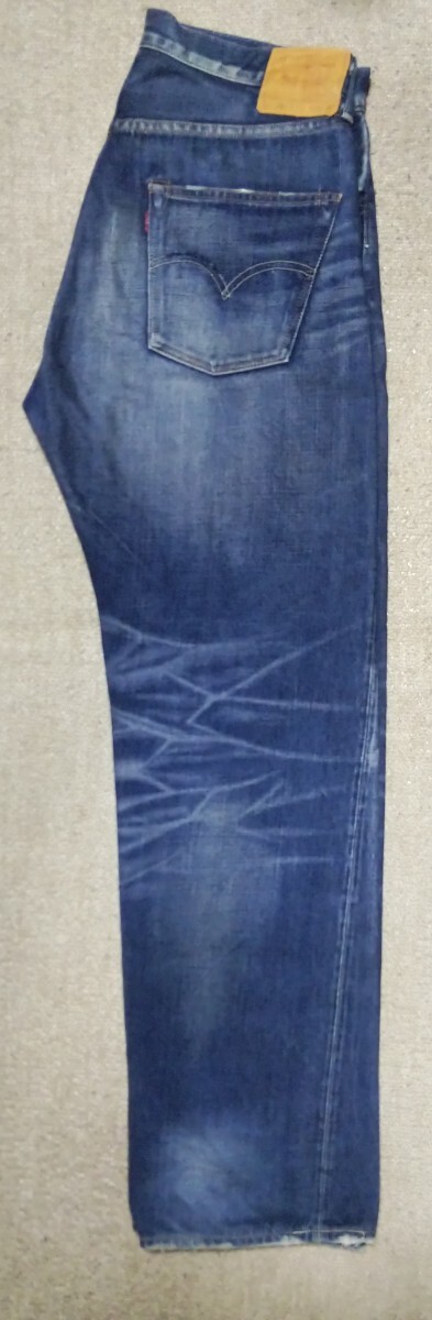 ◎超美品◎名作・貴重◎ビッグサイズ◎LVC LEVI'Sリーバイス55501-0044フェイデッドブルーミッドビンテージ加工W36 赤耳 BIG-E 日本製 大戦_画像7