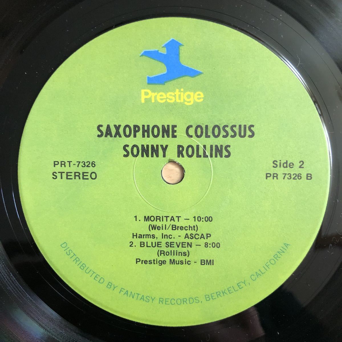 LP 美盤 ハード・バップの最高到達点!! SONNY ROLLINS/SAXOPHONE COLOSSUS[US盤:PRESTIGE'57年作:TOMMY FLANAGAN,DOUG WATKINS,MAX ROACH]_画像5