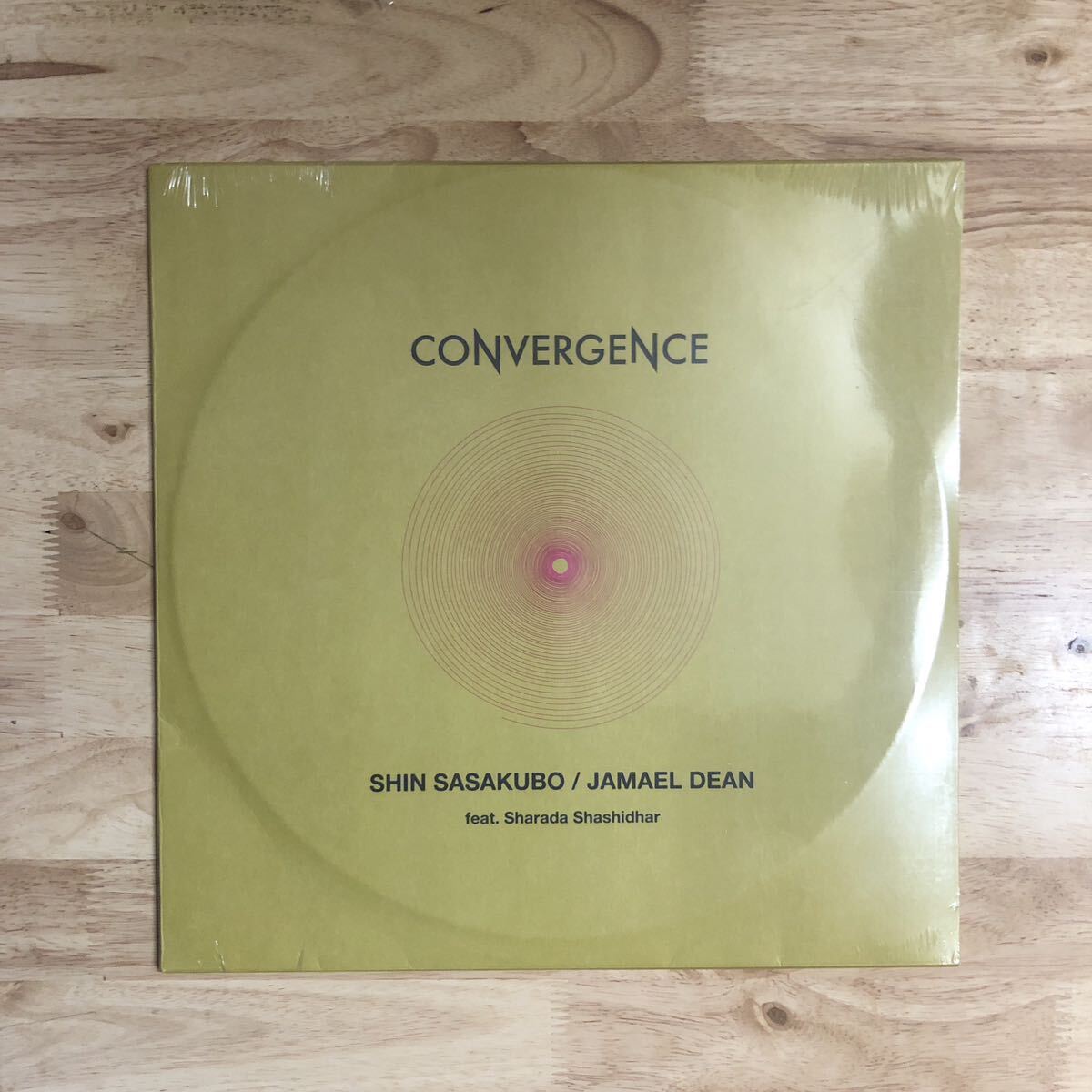 LP 笹久保伸 & JAMAEL DEAN/CONVERGENCE['23年通算38作目:未開封品:ゲストにニューヨークのSSWシャラダ・シャシダール参加]★アンビエントの画像1