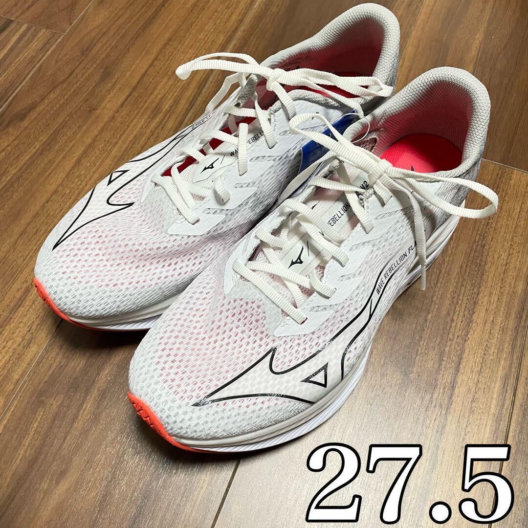 MIZUNO メンズ ウエーブリベリオン フラッシュ 2ランニングシューズ